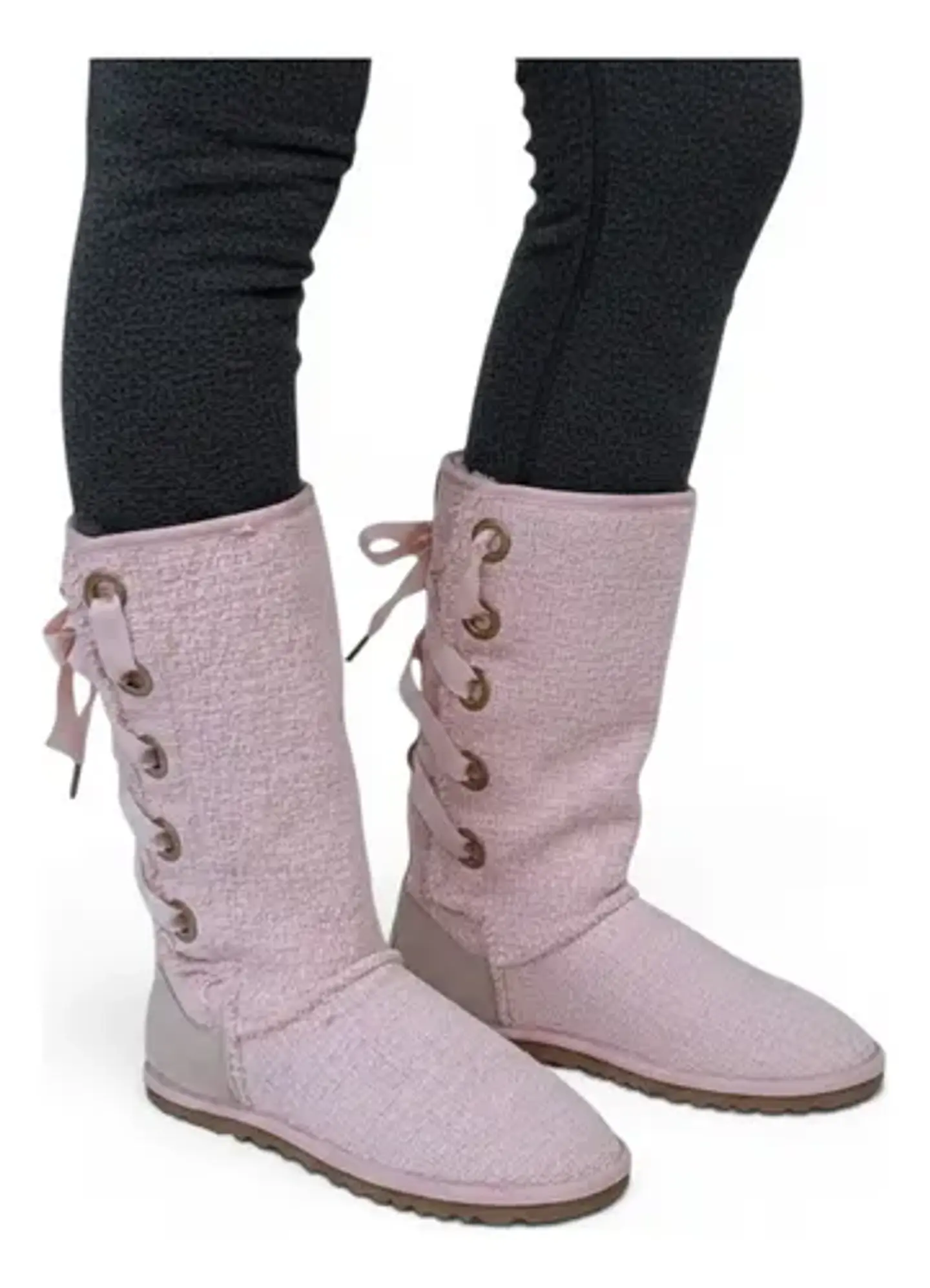 Botas Ugg Australia Modelo Heirloom Tejido Rosa - Talla 35 1