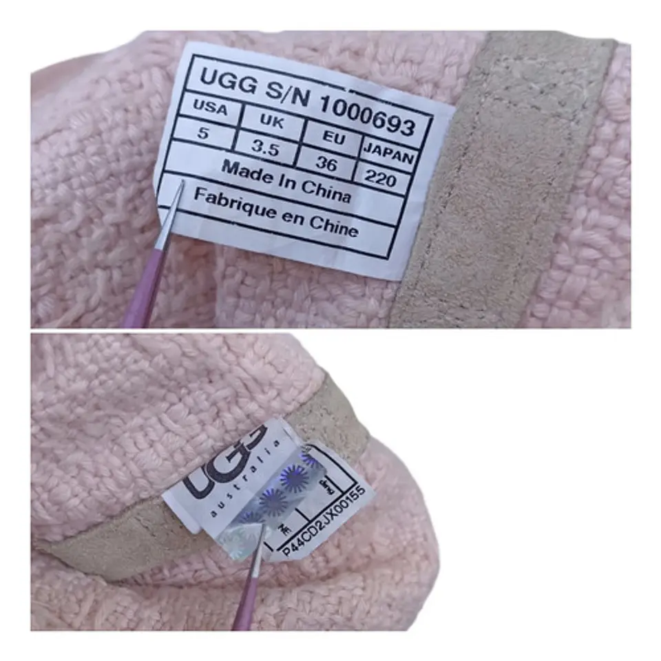 Botas Ugg Australia Modelo Heirloom Tejido Rosa - Talla 35 9