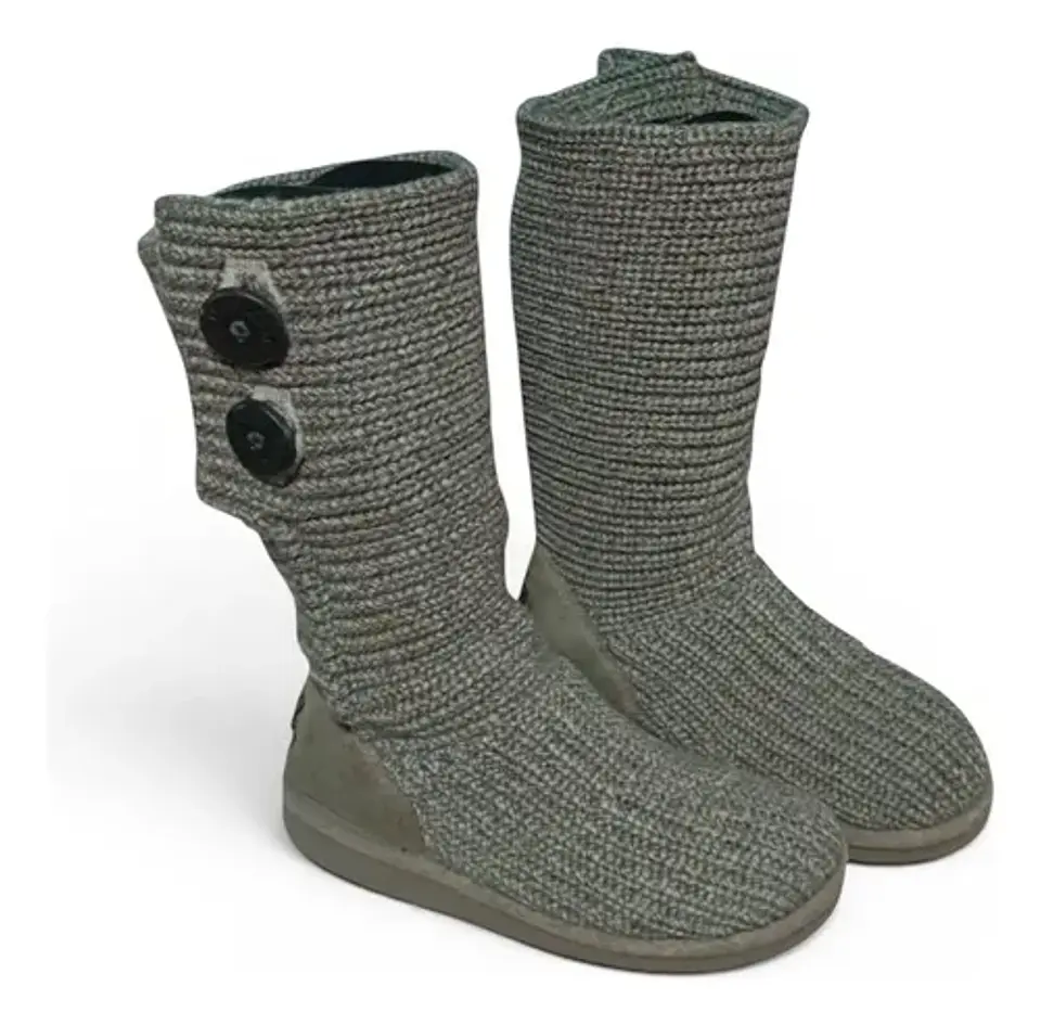 Botas Tejidas Ugg Cardy Gris  - Talla 35 1