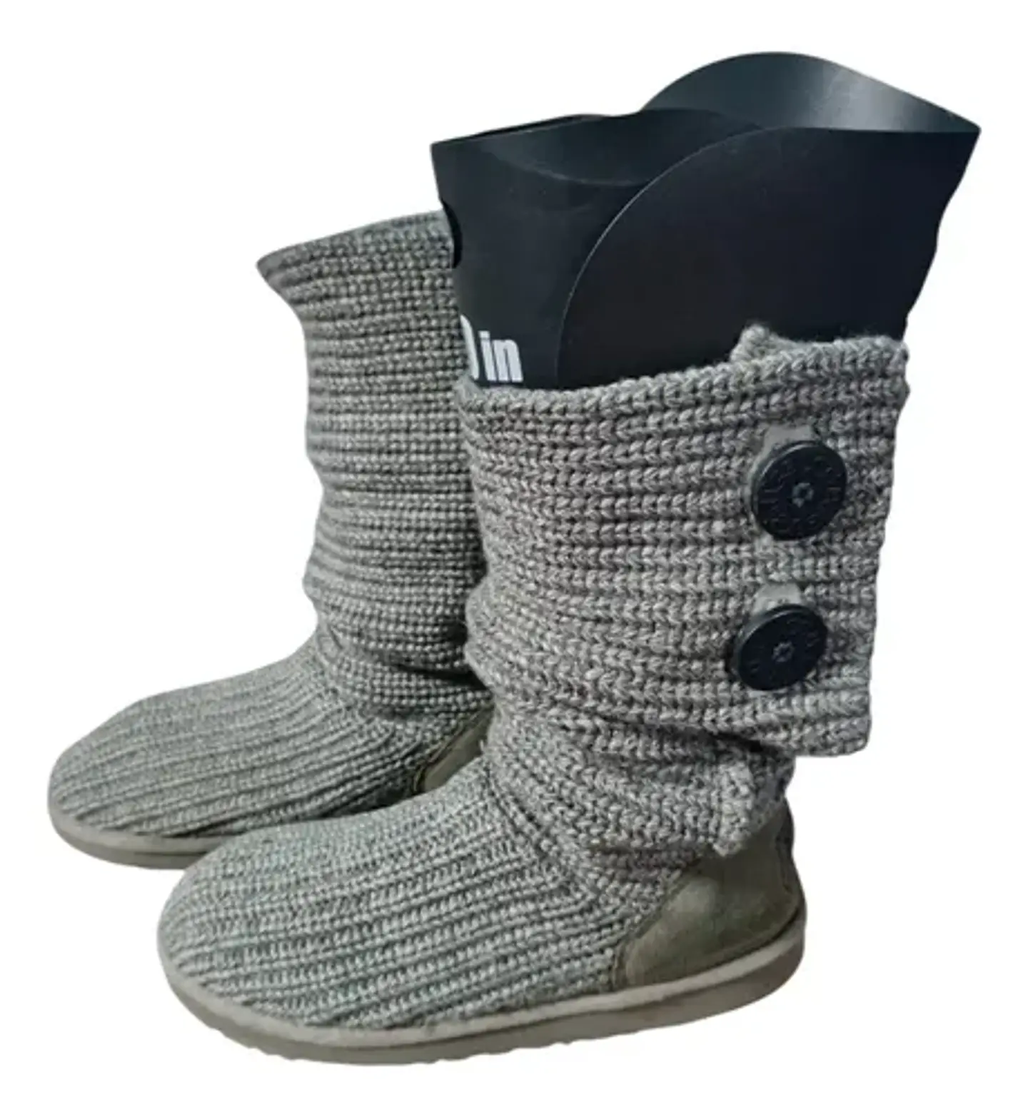 Botas Tejidas Ugg Cardy Gris  - Talla 35 3