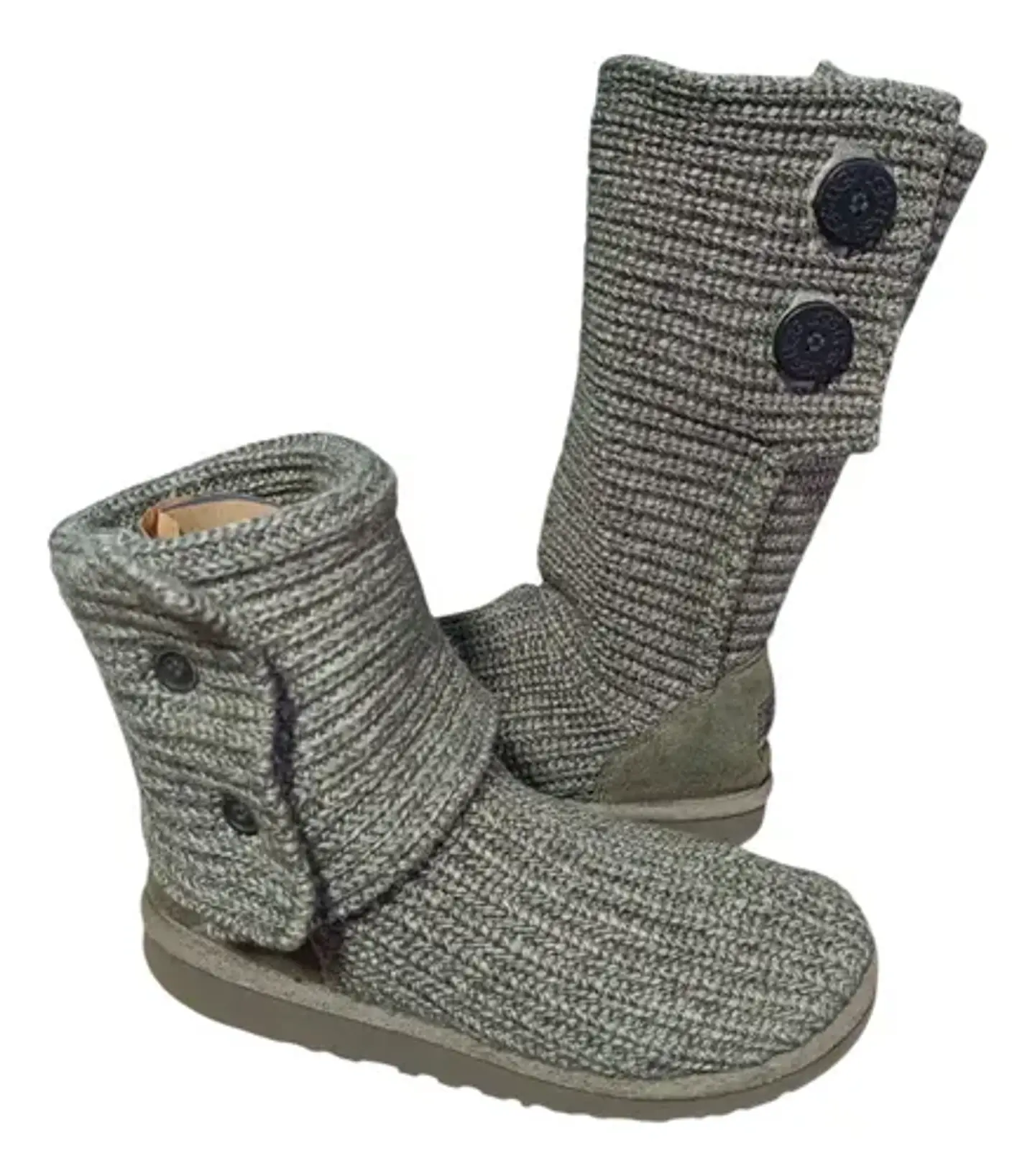 Botas Tejidas Ugg Cardy Gris  - Talla 35 4