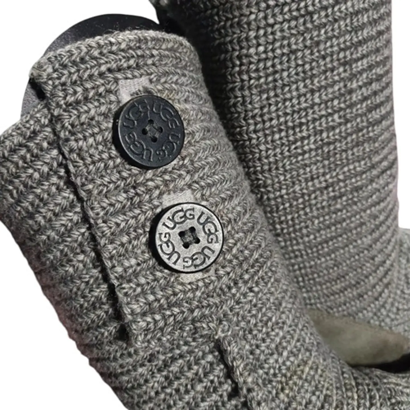 Botas Tejidas Ugg Cardy Gris  - Talla 35 7