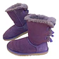 Bota Ugg Bailey Bow Morada Cuero Y Lana De Oveja Talla 37 - Miniatura 4