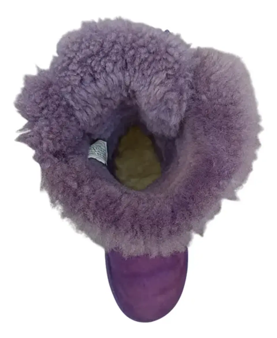 Bota Ugg Bailey Bow Morada Cuero Y Lana De Oveja Talla 37 6