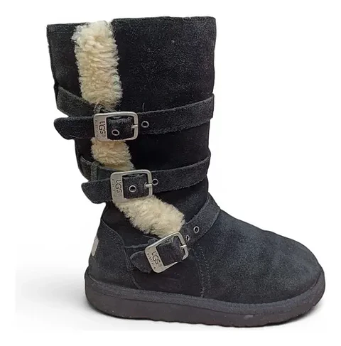 Botas Ugg Junior Maddi Cuero Y Lana De Oveja - Niña Talla 32