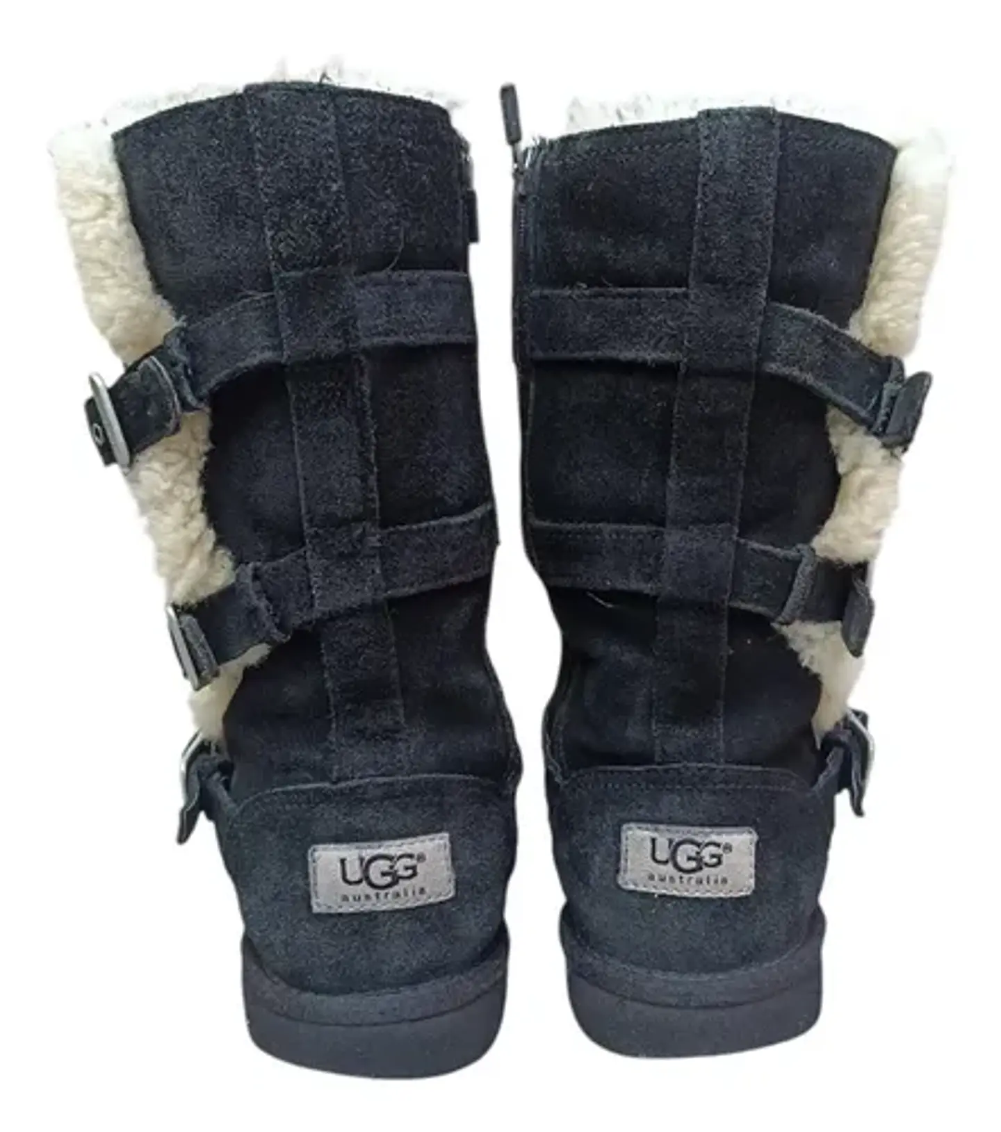 Botas Ugg Junior Maddi Cuero Y Lana De Oveja - Niña Talla 32 4