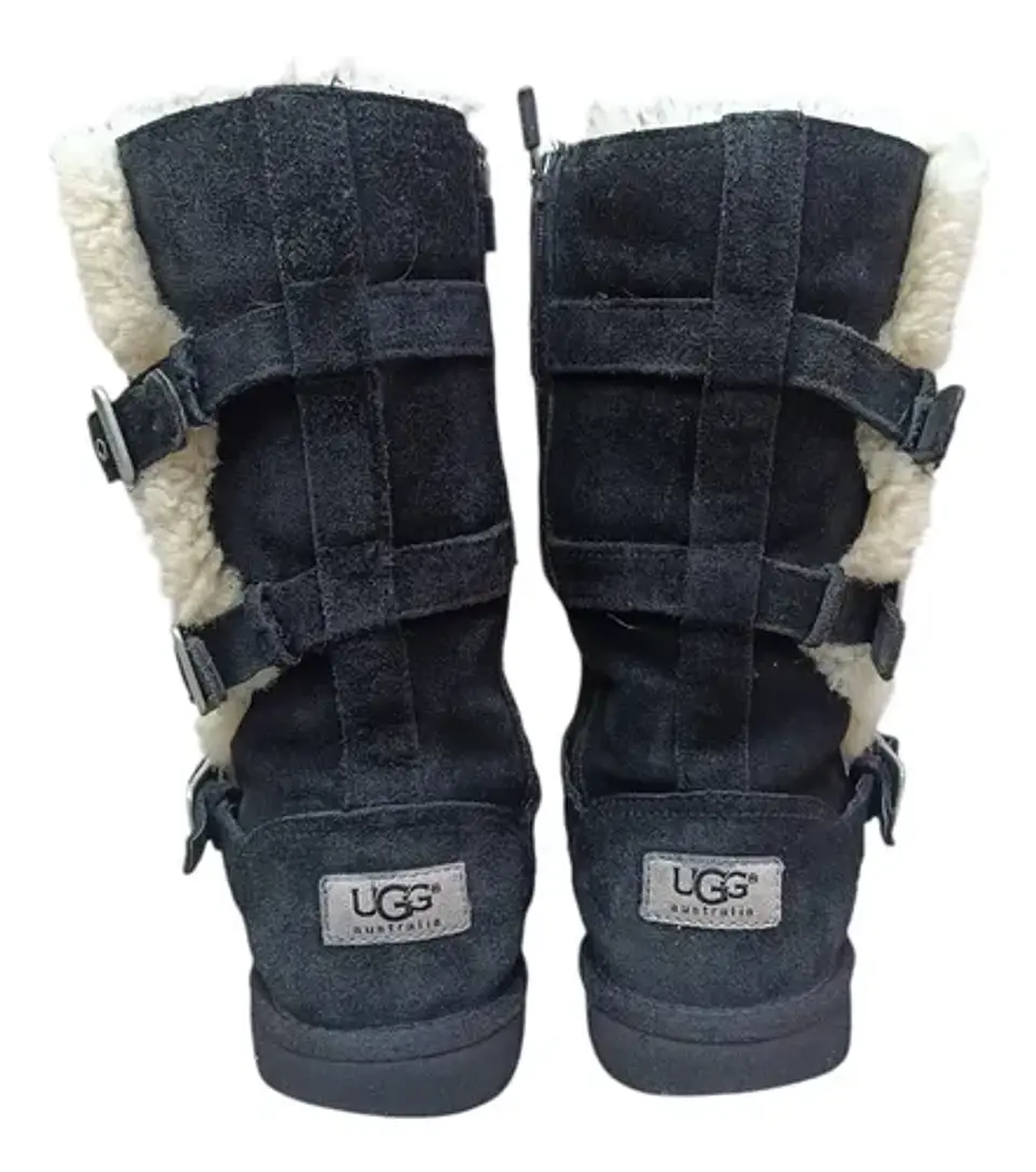 Botas Ugg Junior Maddi Cuero Y Lana De Oveja - Niña Talla 32 4