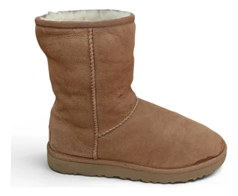 Botas Ugg Classic Short Cuero Y Lana De Oveja - Talla 37 1