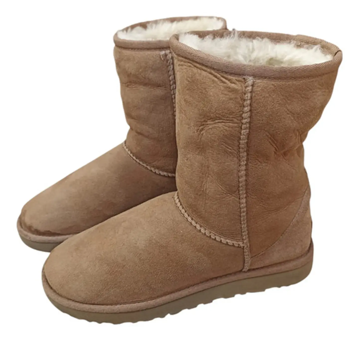 Botas Ugg Classic Short Cuero Y Lana De Oveja - Talla 37 2