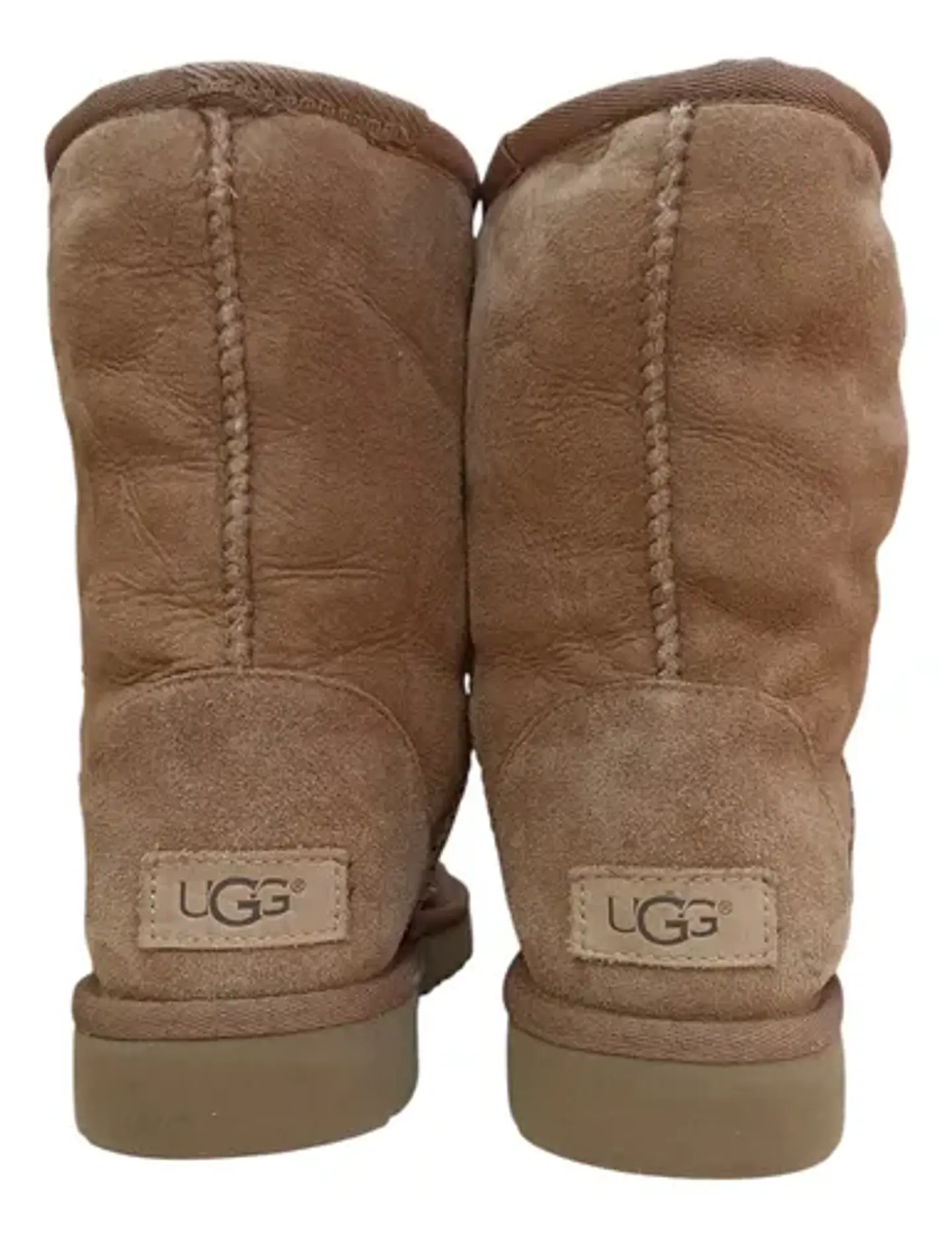 Botas Ugg Classic Short Cuero Y Lana De Oveja - Talla 37 5