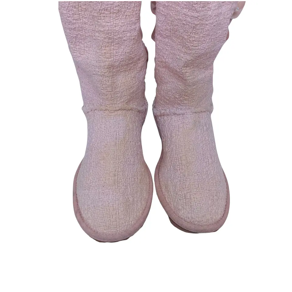 Botas Ugg Australia Modelo Heirloom Tejido Rosa - Talla 35 6