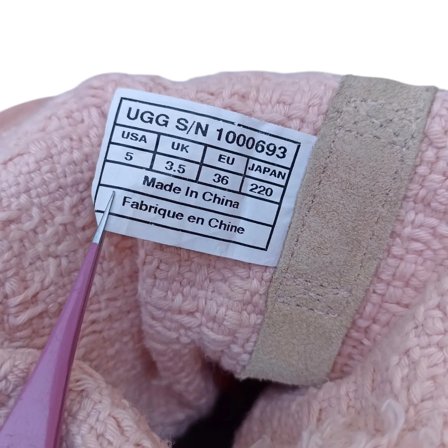 Botas Ugg Australia Modelo Heirloom Tejido Rosa - Talla 35 8