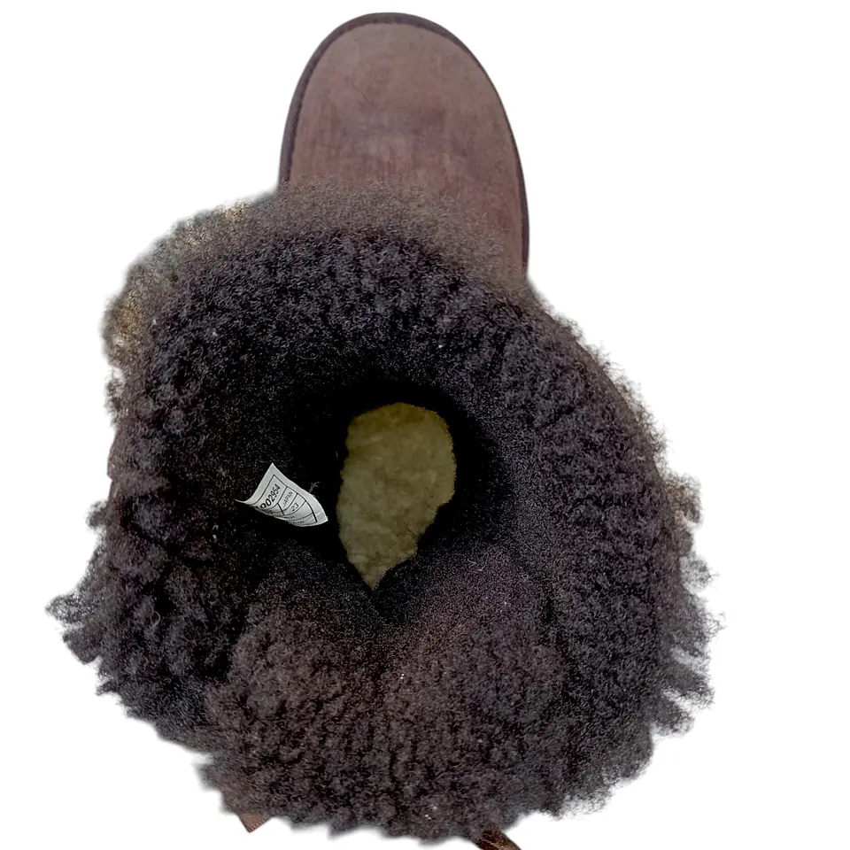 Bota Ugg Bailey Bow Chocolate Cuero y Lana de Oveja - Talla 36 7
