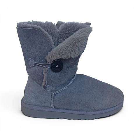 Botas Ugg Bailey Button Cuero Y Piel Oveja - Talla 41 (28cm)