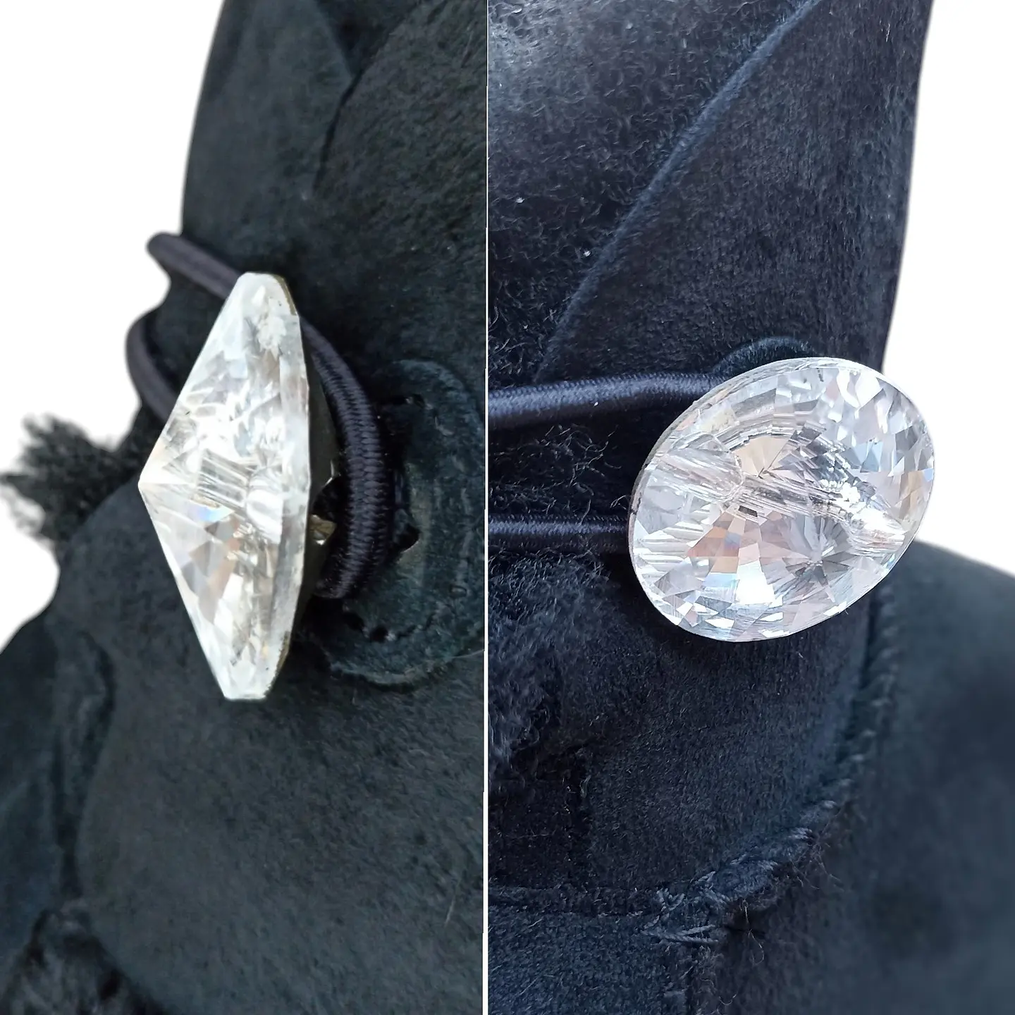 Bota Ugg Mini Bailey Button Bling Botón De Cristal Talla 38 7