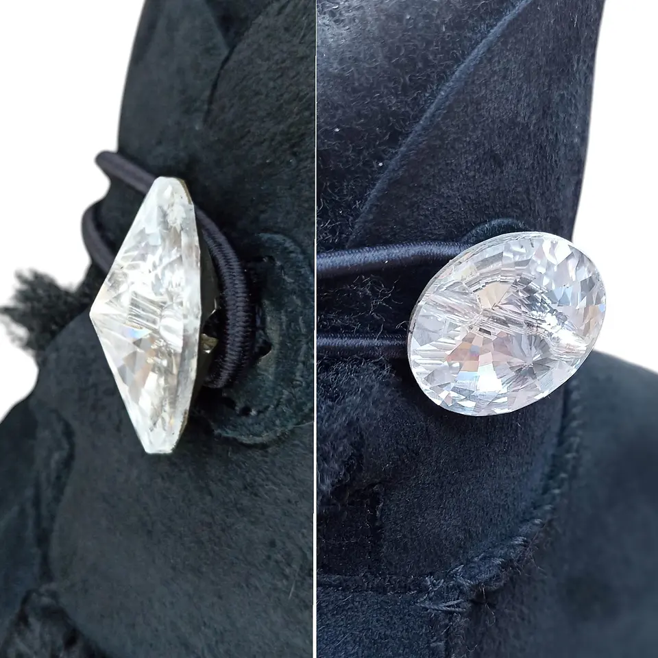 Bota Ugg Mini Bailey Button Bling Botón De Cristal Talla 38 7