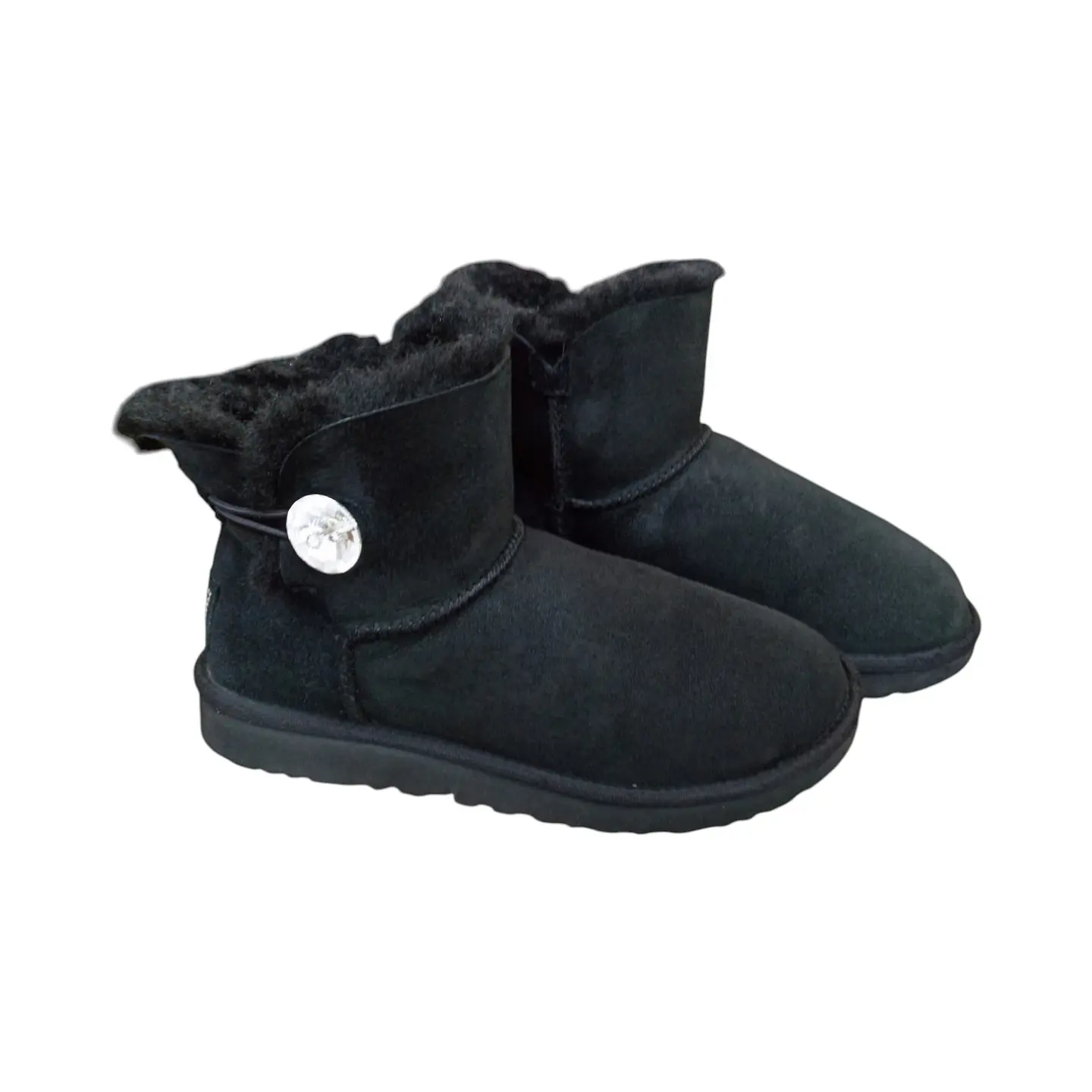 Bota Ugg Mini Bailey Button Bling Botón De Cristal Talla 38 4