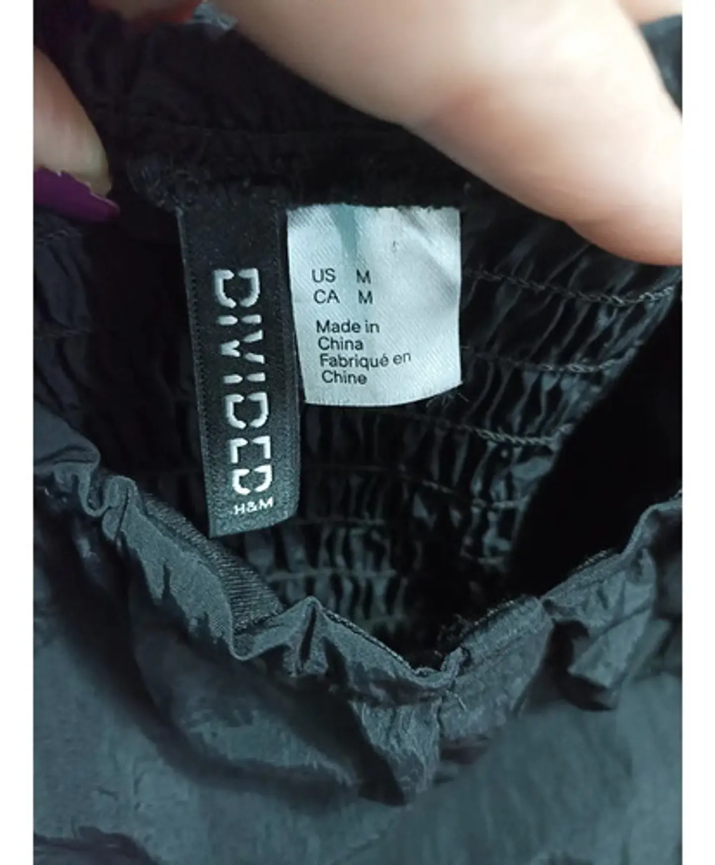 Crop Top Con Mangas Abombadas H & M Talla M 6