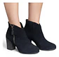 Botin Importado Ecote De Cuero Gamuza Negro - Talla 38 - Miniatura 1