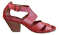 Sandalia Roja Marca Romano 100% Cuero - Talla 38 - Miniatura 3