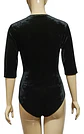 Body De Plush Con Escote Traslucido Mangas 3/4 - Talla M - L - Miniatura 5