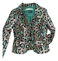 Blazer De Algodón Estampado Leopardo Lujosa Marca Talla L - Miniatura 6