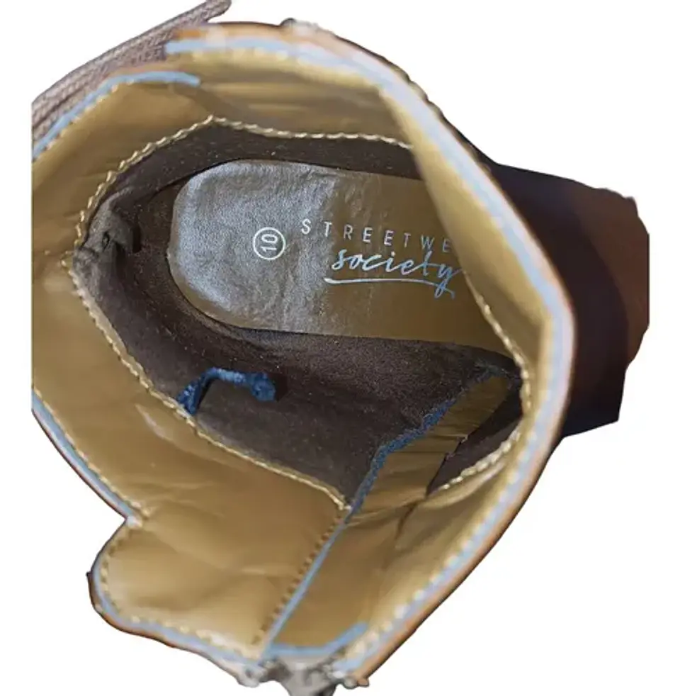 Botín Eco Cuero talla 39.5 a 40 7