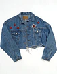 Chaqueta Crop Con Aplique De Lentejuelas Talla L Oversize - Miniatura 5