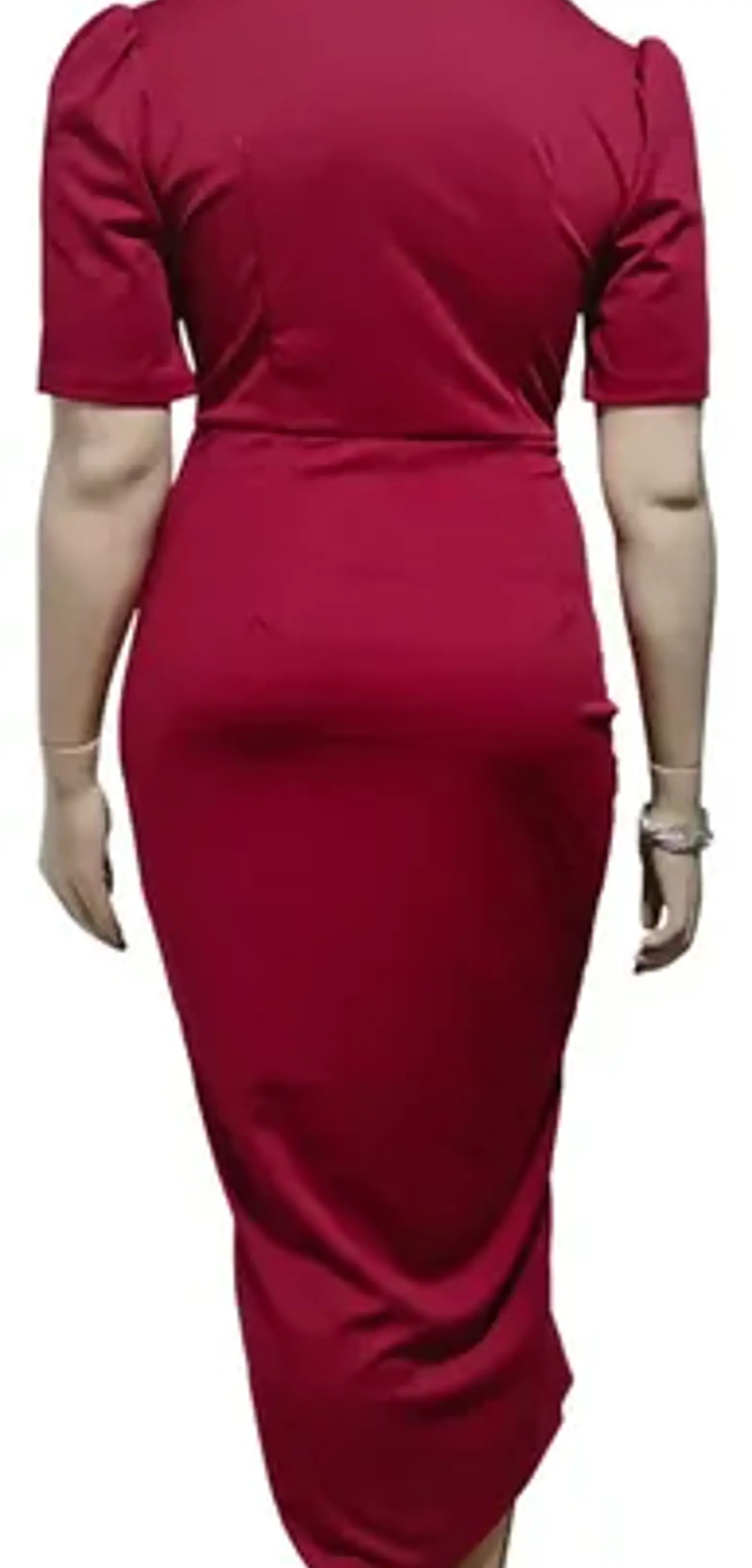 Vestido De Fiesta Escote Corazón Abertura En Muslo Talla Xl 6