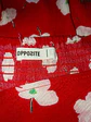 Vestido Rojo Asimétrico Estampado Floral -  Opposite Talla L - Miniatura 8