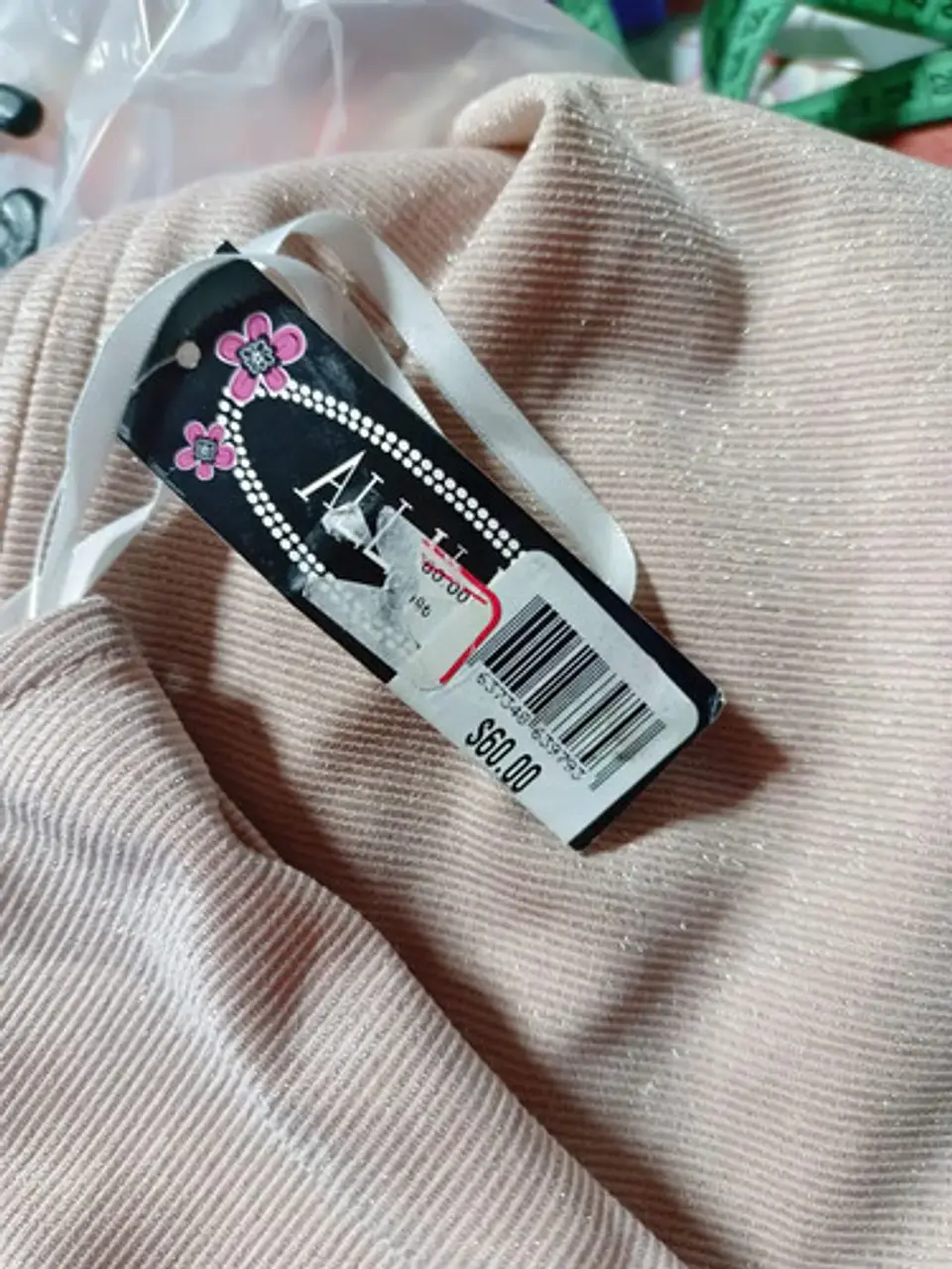 Vestido De Fiesta Corto Rosa Pálido Con Brillos - Talla S 7