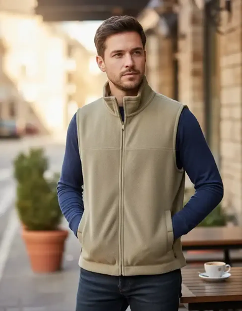 Polar Sin Mangas St.john's Bay Para Hombre Talla L - Xl 1