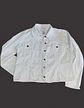 Chaqueta Blanca De Mezclilla Geoffrey Beene Mujer Talla L - Miniatura 6