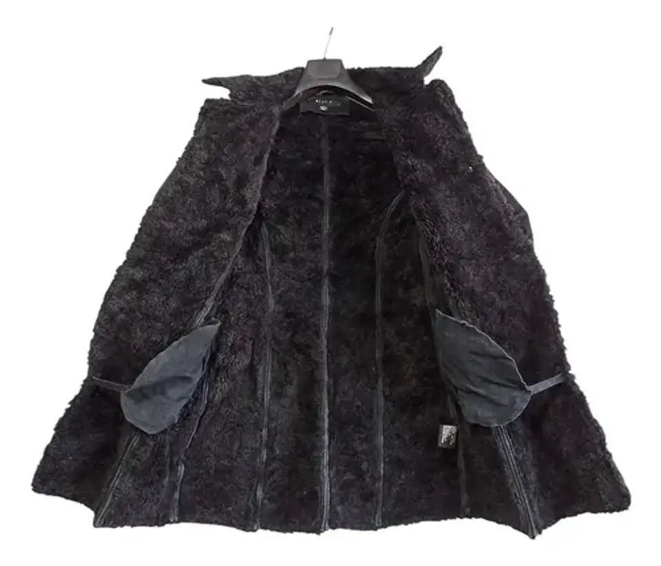 Chaqueta Vintage De Cuero Genuino Y Forro De Piel - Talla M 6