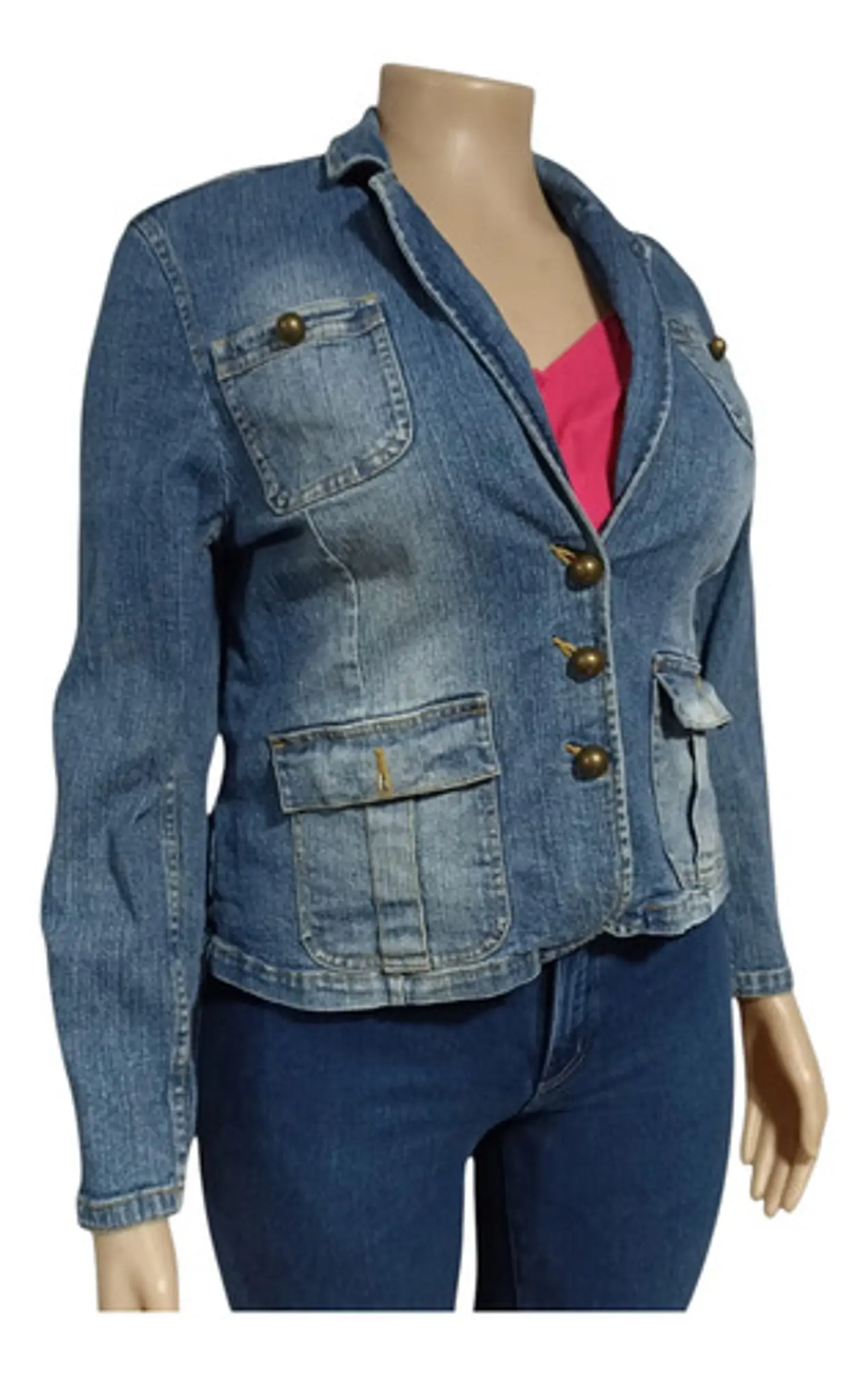 Chaqueta De Mezclilla Vintage Marca Faded Glory Talla Xl 5