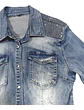 Camisa De Mezclilla Con Lentejuelas Y Pedrería Talla M - L - Miniatura 8