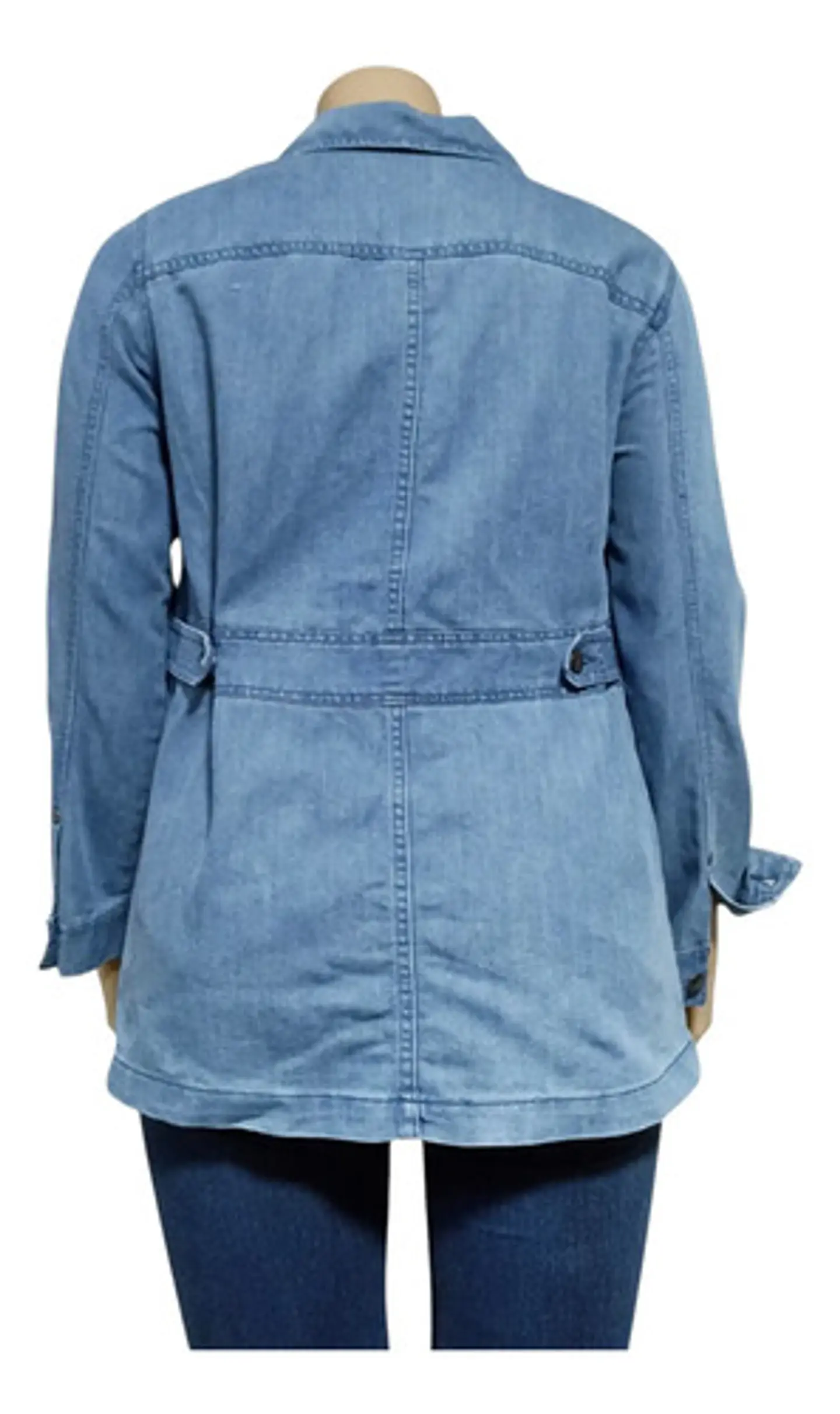 Chaqueta De Mezclilla Entallada Talla Grande 1xl - 2xl 6