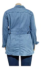 Chaqueta De Mezclilla Entallada Talla Grande 1xl - 2xl - Miniatura 6