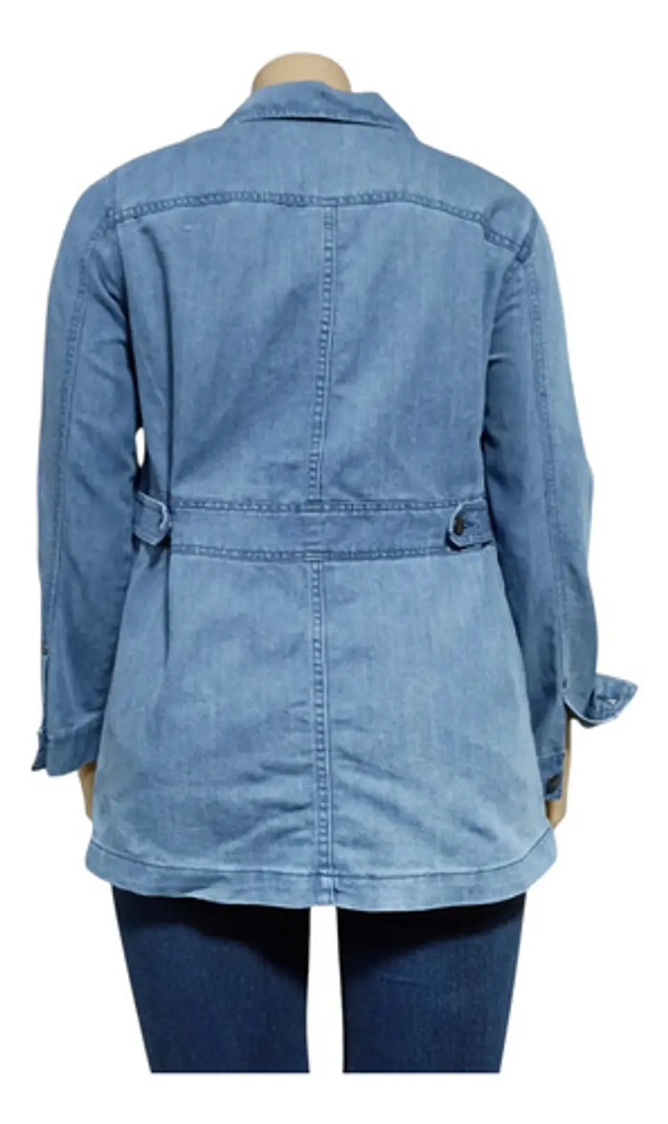 Chaqueta De Mezclilla Entallada Talla Grande 1xl - 2xl 6