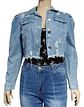 Chaqueta De Mezclilla Corta Con Diseño Rasgado Talla M - L - Miniatura 2