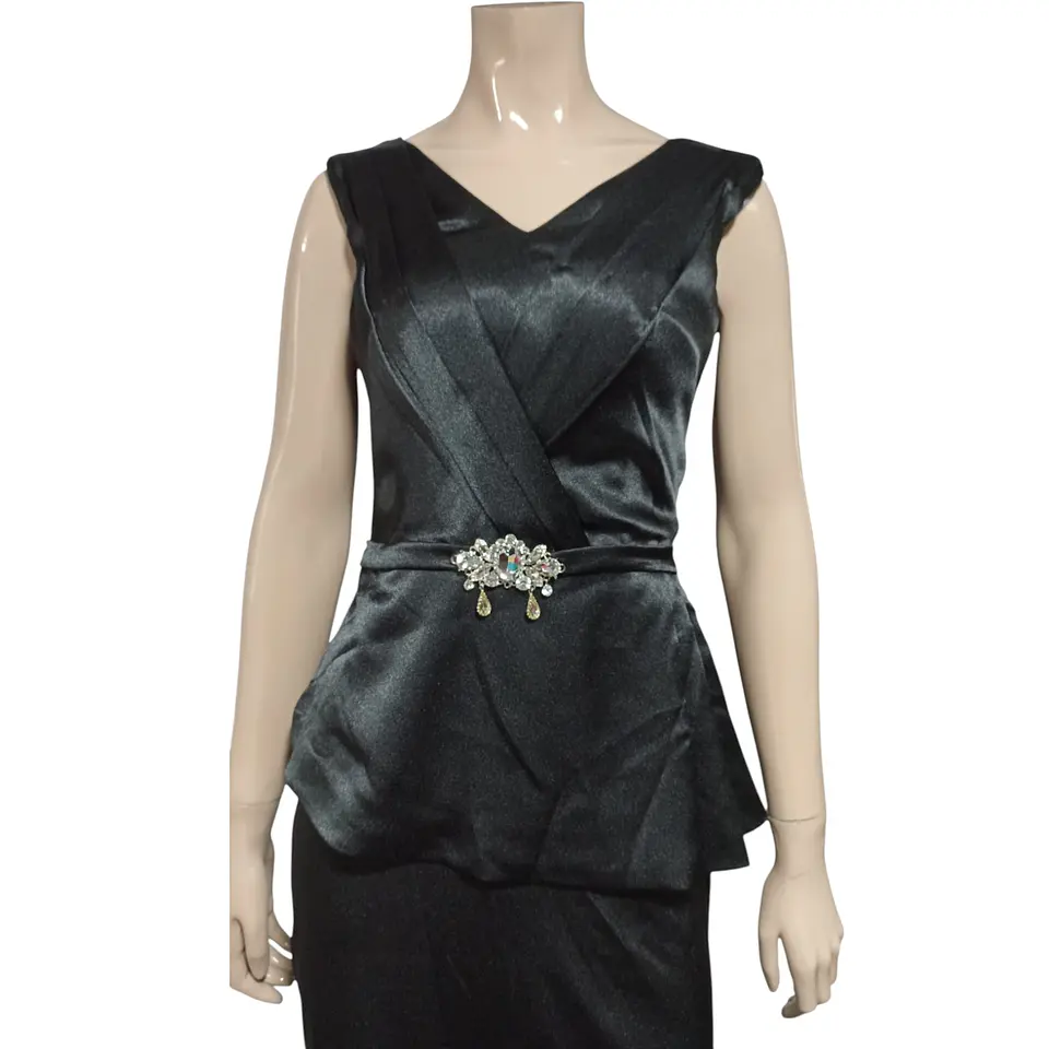 Vestido de Fiesta / Gala Corte Sirena Cintura Peplum - Talla S 3