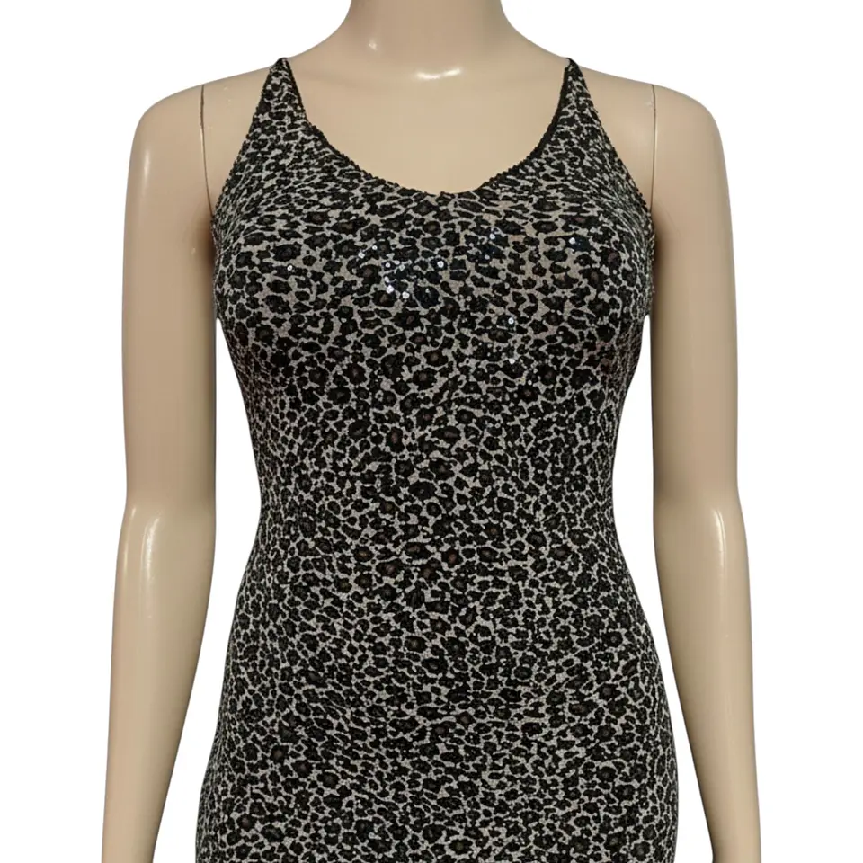 Vestido de Fiesta Ajustado Animal Print - Talla M 3