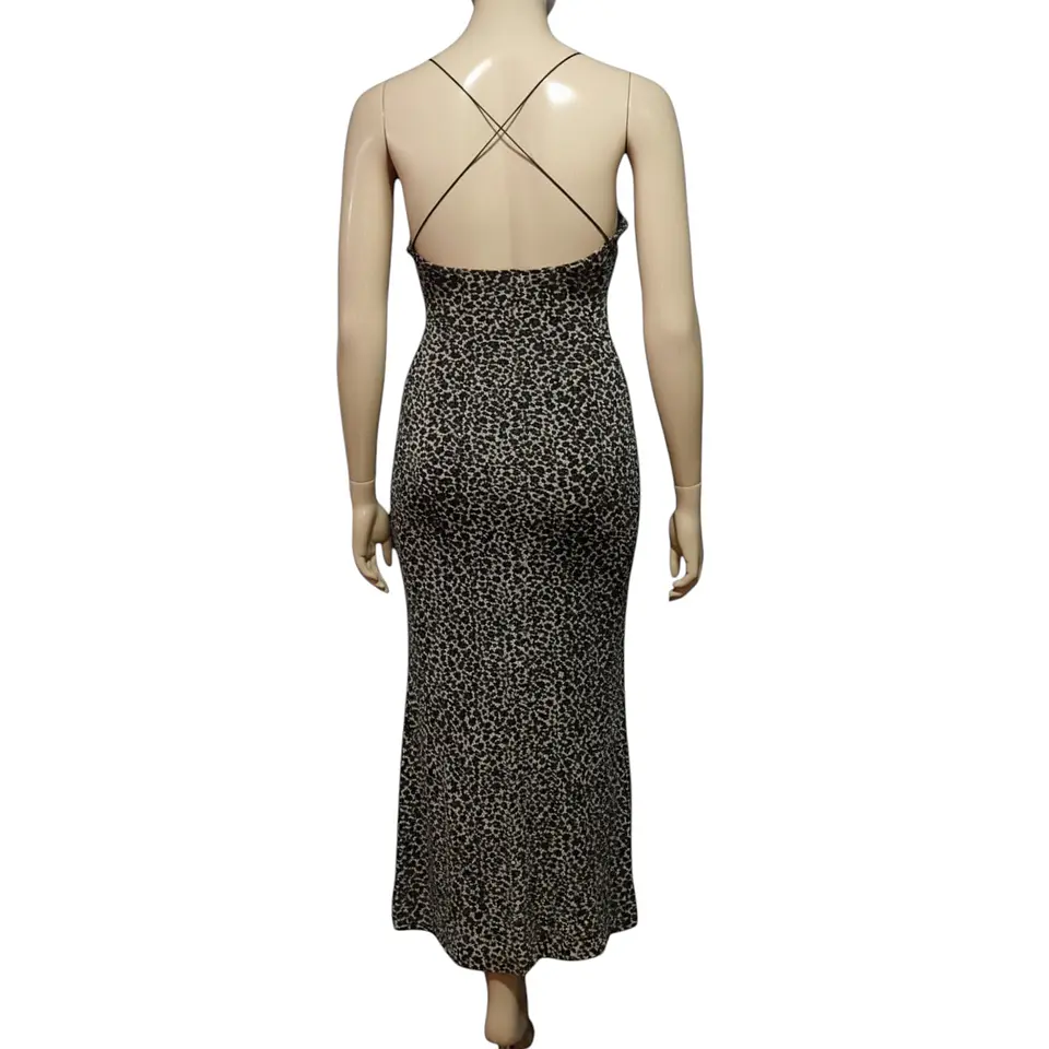 Vestido de Fiesta Ajustado Animal Print - Talla M 6
