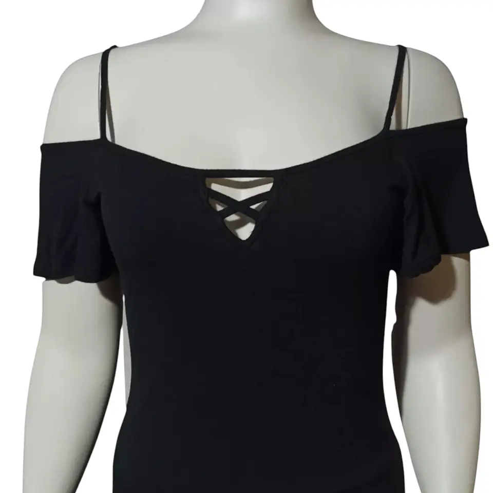 Maxi Vestido con Hombros Caídos - Talla M 8