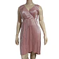 Vestido de Fiesta Midi Plisado Rosa Metalizado - Talla L - Miniatura 3