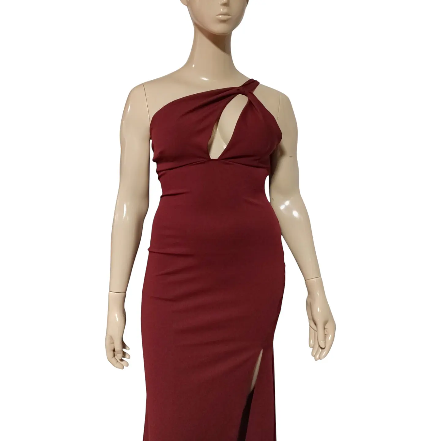 Vestido Fiesta de Un Hombro Con Abertura PiernaTalla XL 4