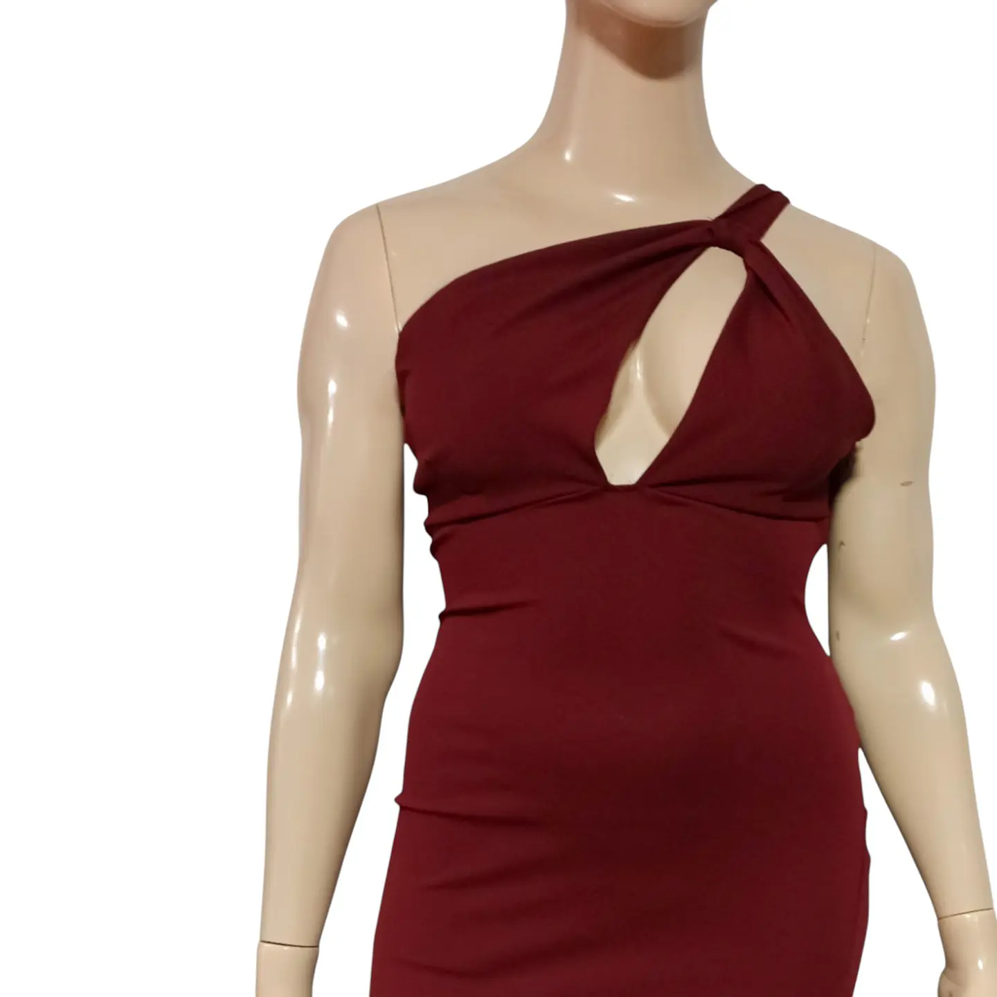 Vestido Fiesta de Un Hombro Con Abertura PiernaTalla XL 5