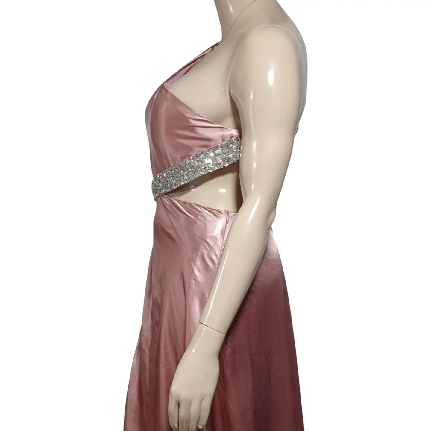 Vestido de Fiesta de Un Hombro con Espalda Descubierta  7