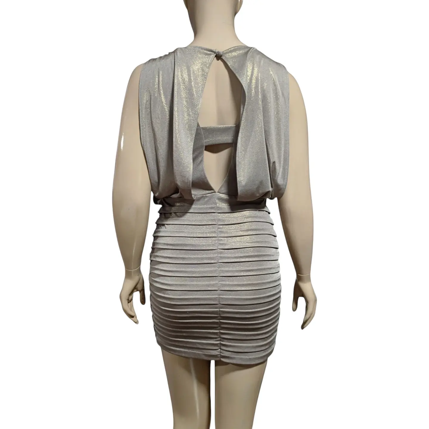 Vestido De Fiesta Estilo Blusón Drapeado Xscape Talla S / M 6