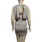 Vestido De Fiesta Estilo Blusón Drapeado Xscape Talla S / M - Miniatura 6